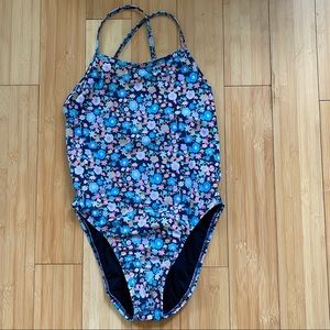 JOLYN BRANDON 2 FLORAL PRINT PRACTICE SUIT SZ 30